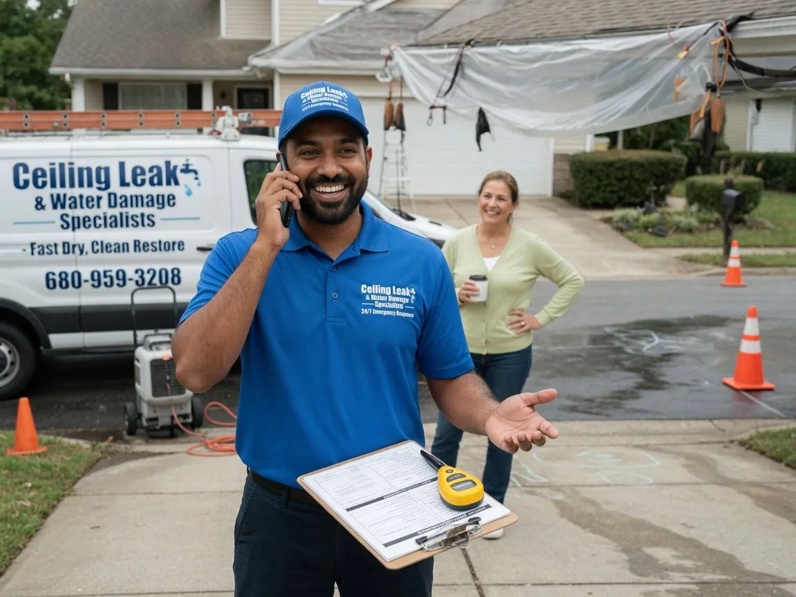 Ceiling Leak Cleanup Nunez, GA FAQs